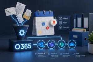 Come automatizzare scadenze e pratiche in studio professionale, immagine Workflow Microsoft 365 per automatizzare documenti, pratiche e scadenze negli studi professionali
